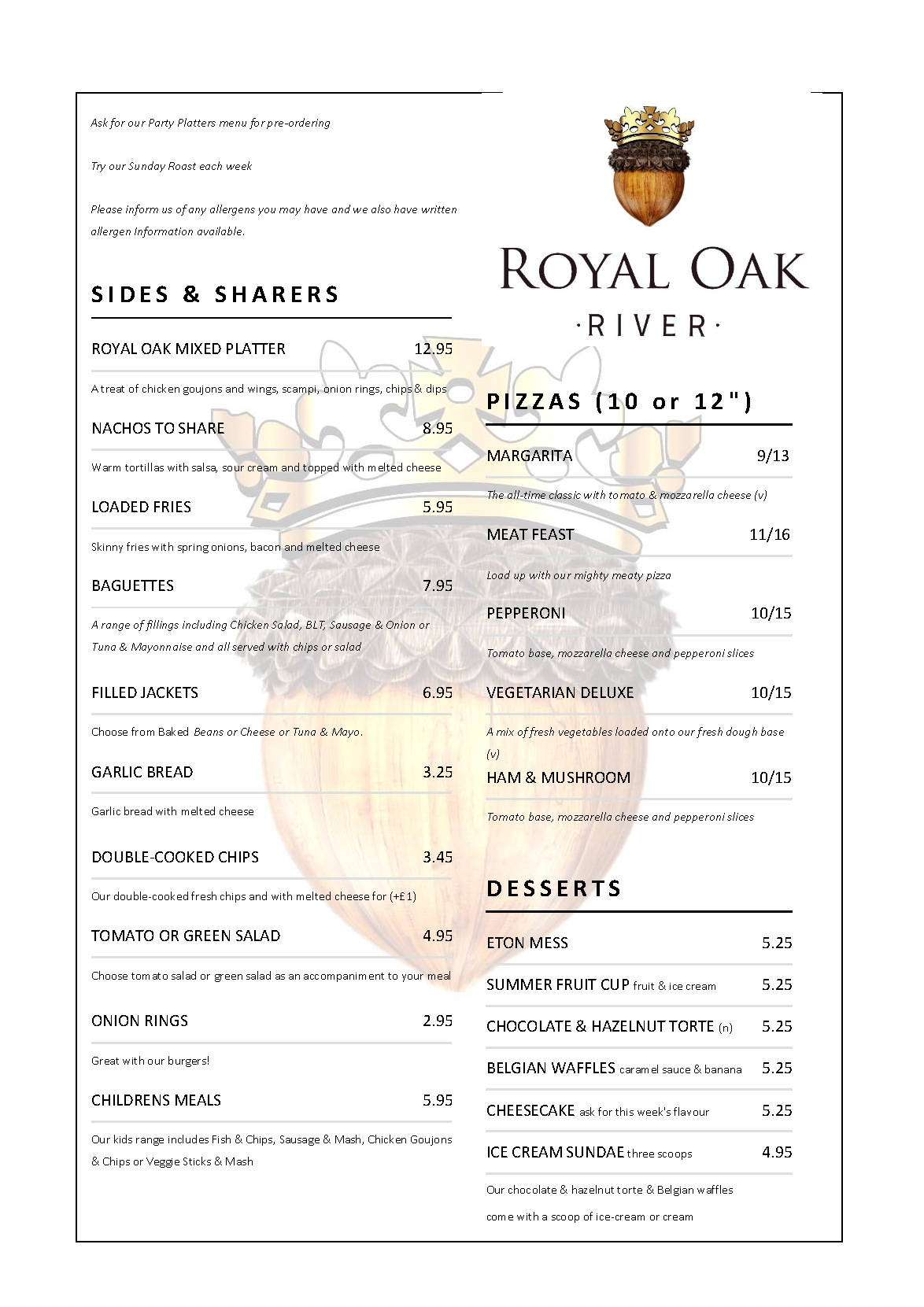Dining Royal Oak